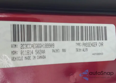 2016 Chrysler 300C z USA, uszkodzony, nr VIN 2C3CCAEG6GH189909